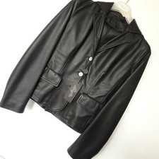 Giacca blazer vera pelle col