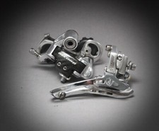 Set deragliatore anteriore posteriore Campagnolo Record carbonio titanio / 10 Sp / C Super 9 8