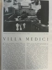 2 Articoli di stampa d'epoca 1940 Villa Medici Heraion del Sele 18 pag. 26 foto