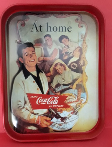 Vassoio latta coca - cola, at