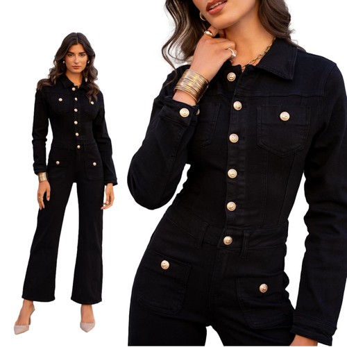 Tuta denim push donna - in, a