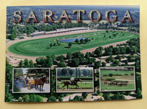 Cartolina pista ippica - pista,