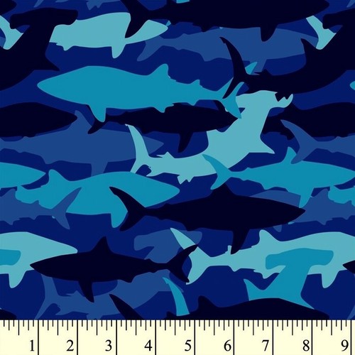 Tessuto mimetico squalo - , pesce