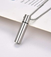 Collana Con Ciondolo Apribile, Acciaio, Per Custodire Segreti Biglietti Banconot