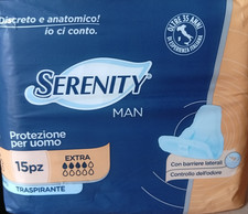 180 Pannoloni anatomici traspiranti Serenity MAN uomo assorbenza EXTRA - 12x15pz