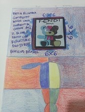 Patch Fendi Roma Ricamato Con Tessuto Denim 