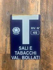 Metal sign, salts and tobacco