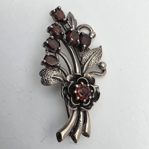 Spilla bouquet argento - bouquet,