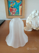 Campanella ricambio lampadario vintage vetro smerigliato paralume Lume Lampada