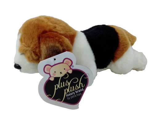 Cane peluche sdraiato - peluche,