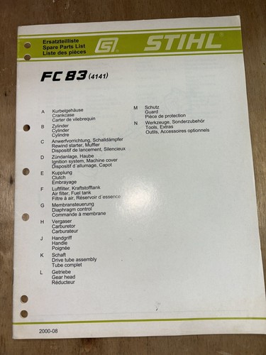 Fc83 stihl edger manuale - 83,