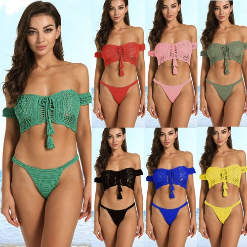 Set bikini donna all uncinetto - bikini, all'uncinetto
