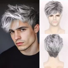 Parrucca corta liscia uomo