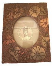 Cornice portafoto pirografia