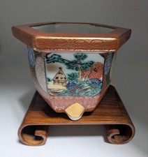 Kutani shoza esagonale vaso - kutani,