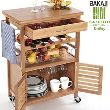 Carrello Cucina in legno BAMBU