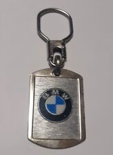 Vecchio Portachiavi metallico vintage anni '80 AUTO BMW (old keyring) a