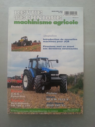 Revue technique tracteur new - technique,