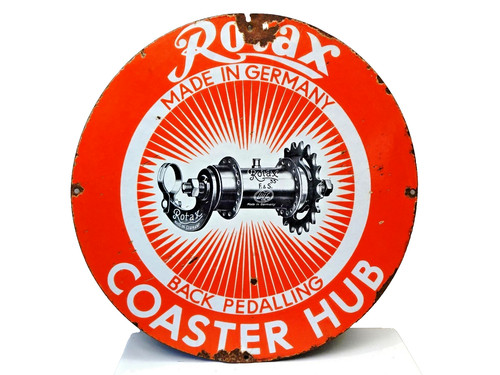 Vintage porcelain enamel rotax - porcelain,