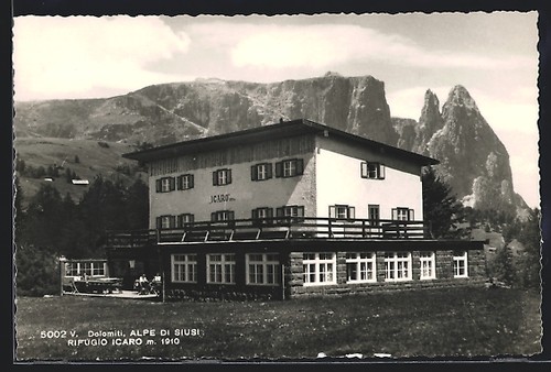 Cartolina rifugio icaro alpe - icaro,,
