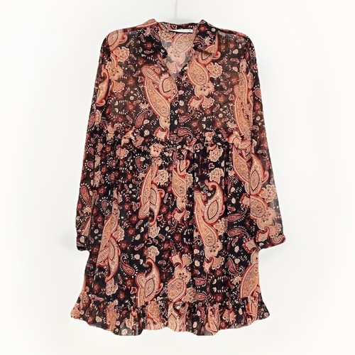 Abito zara sm paisley - zara,
