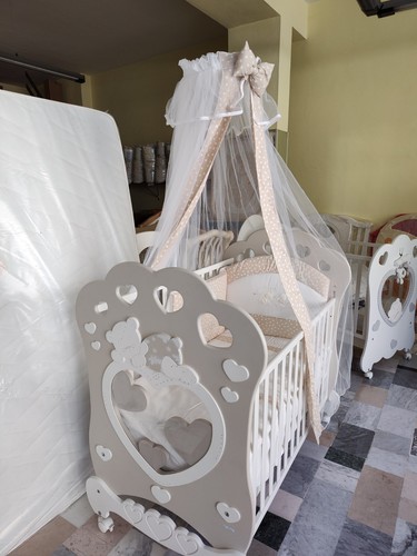 Lettino tortora bianco - lettino,
