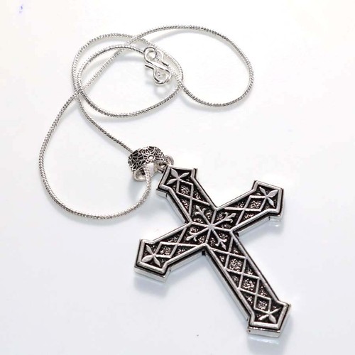 Collana statement catena - statement, croce