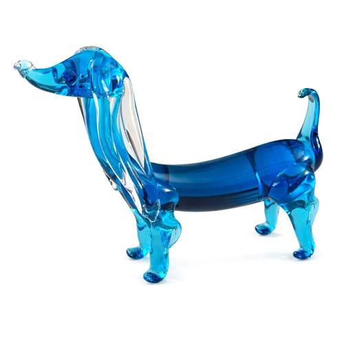 Statuina cane bassotto - , vetro