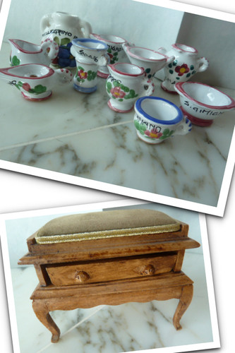 Miniature comò vasetti - comò,