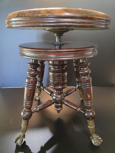 Antico sgabello pianoforte - da,