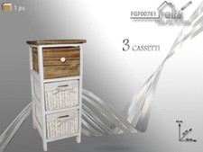 Comodino mobiletto cassetti - 3,