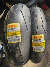 Coppia 120/70 ZR17 58W 200/55 ZR17 78W PIRELLI SUPERCORSA SP V2 DOT2024