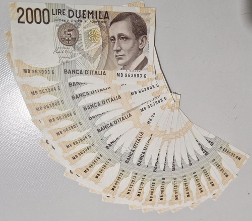 Banconote italia 2000 - italia, lire