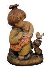 Anri Little Mother Wood Carved