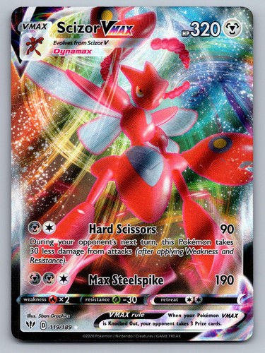 Scizor vmax 119 189 holo - vmax,