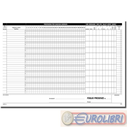 Presenze mensili 50x2 copie - a4,