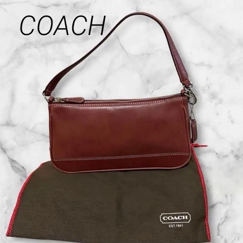 Coach borsa pelle bordeaux - in,