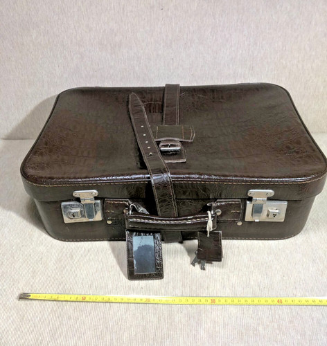 Valigia pelle con - in,