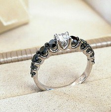 Anello Eternity oro BIANCO