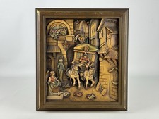 Anri Quadro Bassorilievo “Carl Spitzweg” Opera Intagliata A Mano XX Sec.