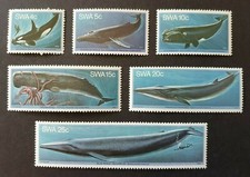 1980 SWA AFRICA SET SEALIFE ANIMALI BALENE VF MNH