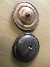 2 Pezzi Antico coperchio per pentola casseruola in rame  vintage
