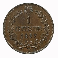 [NC] UMBERTO I - 1 CENTESIMO 1897 - SPL - RARO! (nc5588)