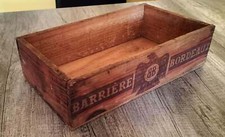 VECCHIA CASSETTA VINO (vuota) BARRIERE BORDEAUX - 32cm x 18cm x 9cm