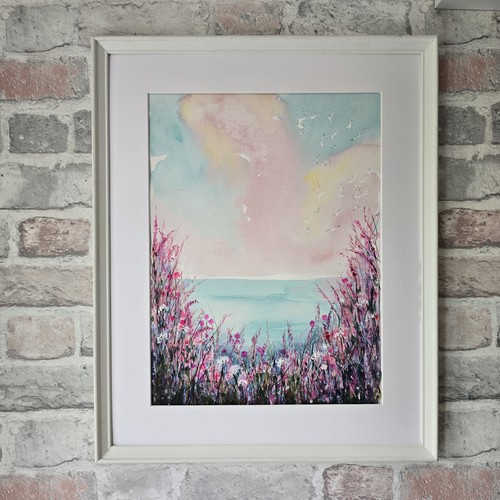 Quadro acquerello paesaggio