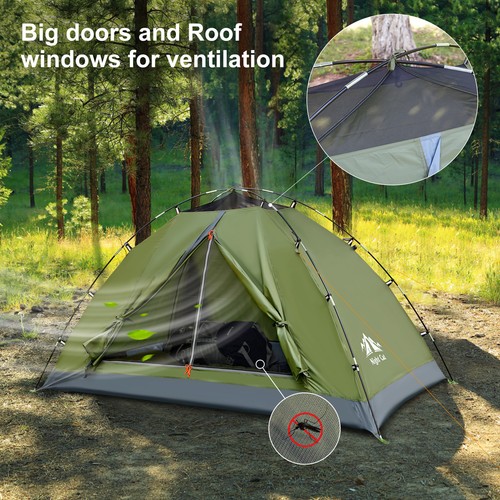 Tenda pop persone verde - pop, up