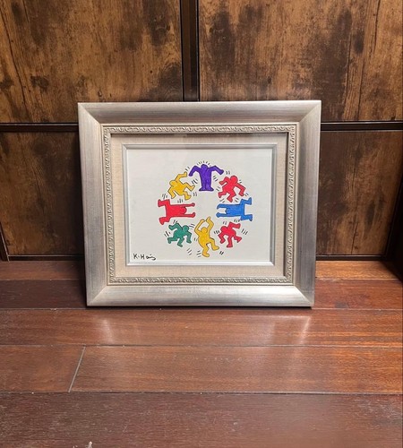 Keith haring raro dipinto - haring,