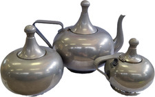 Set 3 pezzi Teiera Lattiera Zuccheriera Placcati silver plate vintage Usate