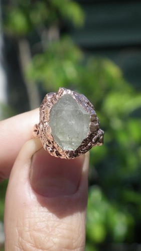 Anello herkimer diamante rame - anello,