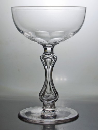 Crystal champagne coupe - champagne, c1900